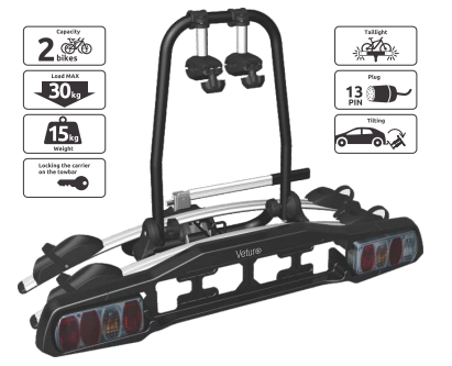 Steinhof Bike carriers for 2 bikes (SMB-VETURO 2)